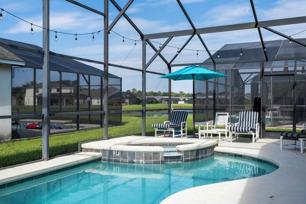 A heated pool