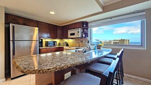 Fridge, microwave, oven, stovetop - Luana Waikiki #1206 - Sleeps 6, with Free Dedicated Parking Space Included (Honolulu)
