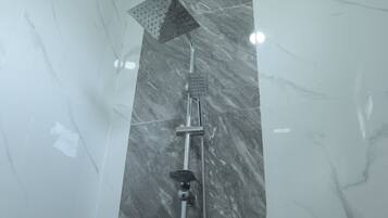 Standard Room, 1 Double Bed | Bathroom | Shower, rainfall showerhead, bidet, towels