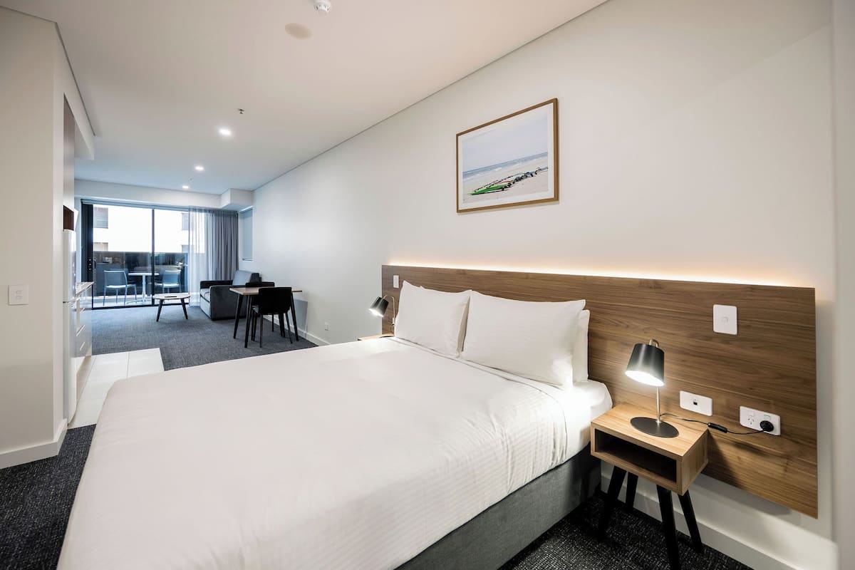 1 slaapkamer, luxe beddengoed, een kluis op de kamer, een laptopwerkplek