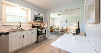 Stylish 2BR Indy Retreat with Private Backyard