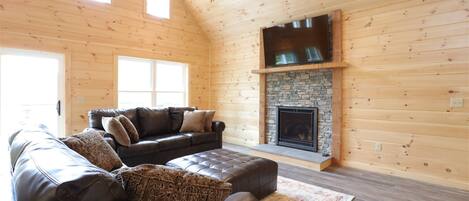 TV connectée, cheminée