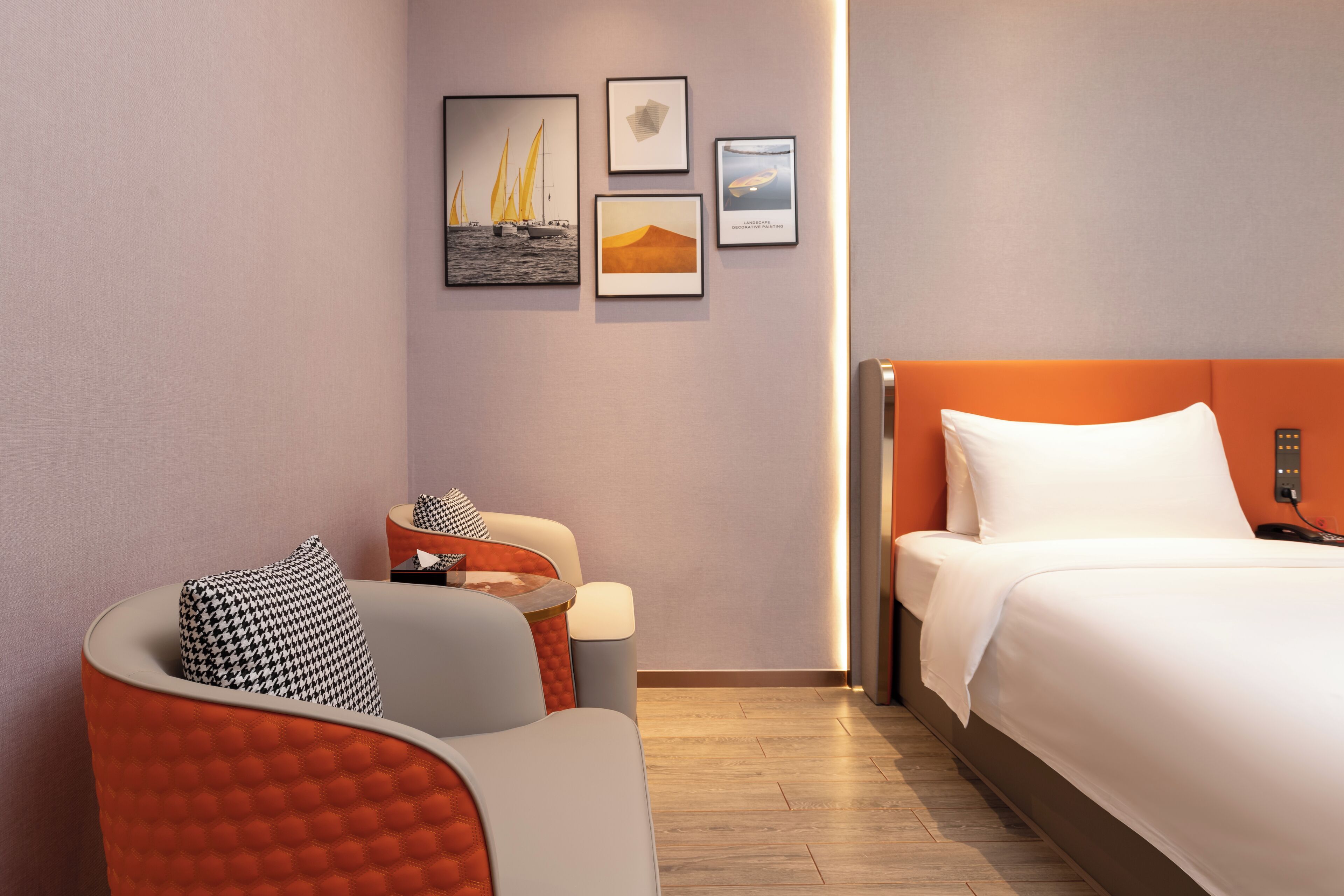 comfort twin room | individually decorated, desk, laptop workspace, blackout curtains