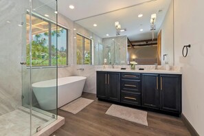 Shower, towels