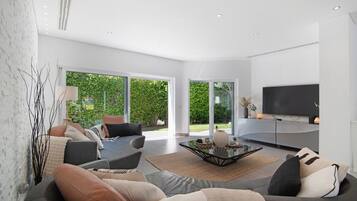 Télévision, cheminée