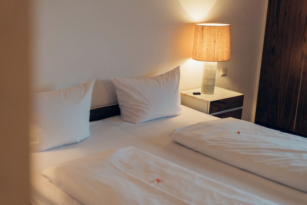 Blackout curtains, iron/ironing board (on request), free WiFi
