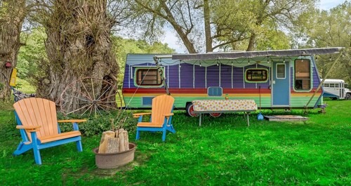 Vintage Gypsy Camper Glamping Near Ellicottville NY