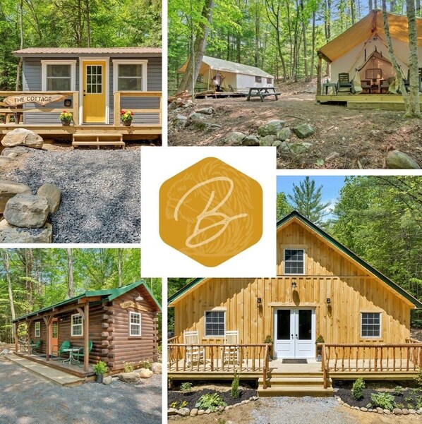 Exterior - Cozy pond-view, vintage charm, nature trails, canoe, firepit, & pet-friendly fun—12 mi from Saratoga (Middle Grove)