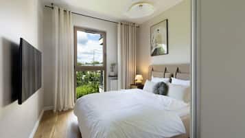 Premium-Apartment | 2 Schlafzimmer, Schreibtisch, Bügeleisen/Bügelbrett, kostenloses WLAN