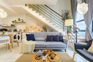 Living area - Muji Style Duplex Arte Mont Kiara (Kuala Lumpur)