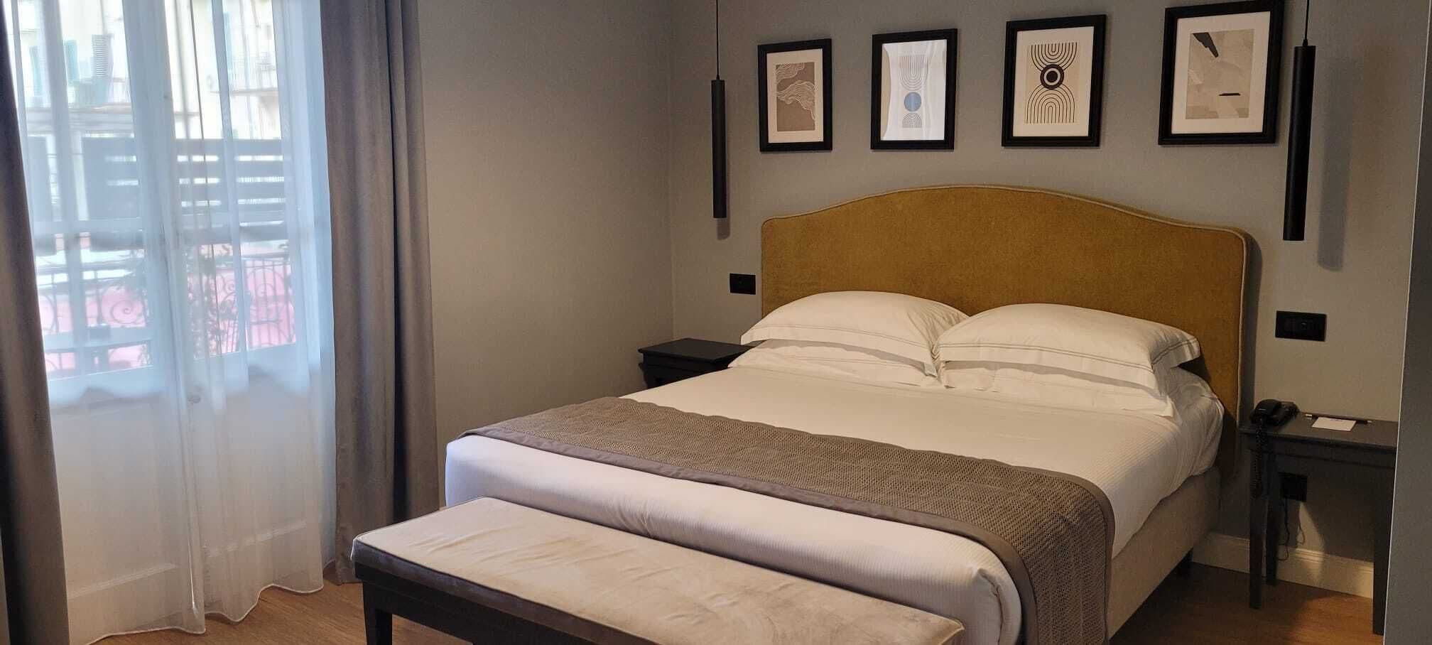 Down duvets, minibar, in-room safe, desk