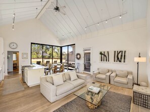 TV, fireplace, stereo, offices