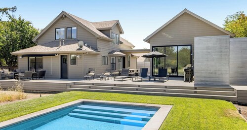 Modern Sonoma Home w Private Pool & Vineyard Views