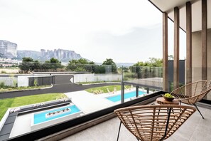 Studiosuite – deluxe | Utsikt fra balkong