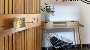 Deluxe Apartment, 2 Bedrooms | Living area | 40-inch LED TV with digital channels, Netflix, streaming services