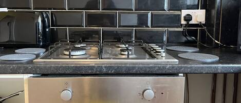 Fridge, microwave, toaster