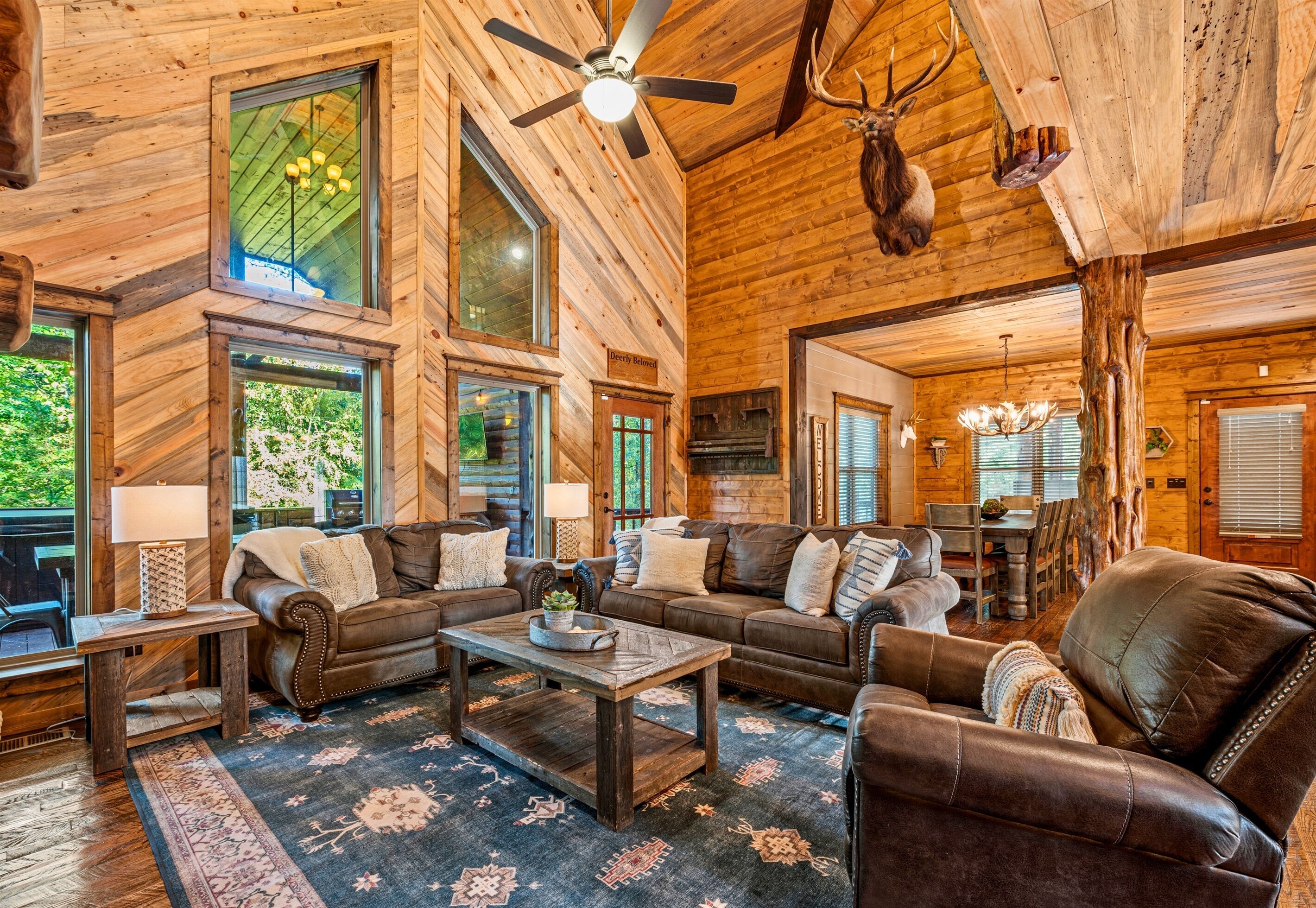 Een smart-tv, een open haard, videogames en een dvd-speler