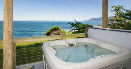 Magnificent Oceanview! by OceanviewHotTubs Tesla Charging Shelter Cove, CA