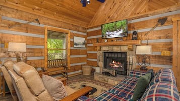 Télévision, cheminée