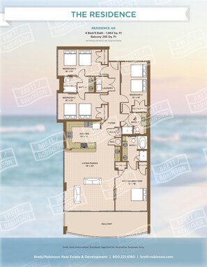 Condo, 4 habitaciones | Plano
