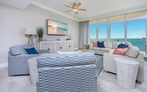 Condo, 2 Bedrooms | Living area | DVD player - Phoenix Orange Beach Ii 1603 2 Bedroom Condo (Orange Beach)