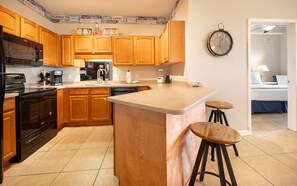 Condo, 2 Bedrooms | Private kitchen | Fridge, oven, coffee/tea maker - Phoenix East 003 2 Bedroom Condo (Orange Beach)