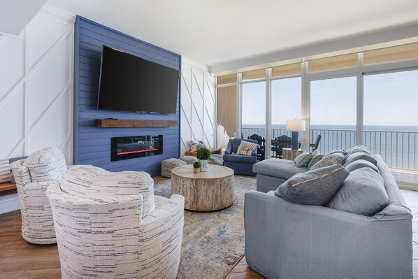 Condo, 2 habitaciones | Área de sala de estar