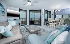Condo, 3 Bedrooms | Living area | DVD player - Phoenix Vii 7401 3 Bedroom Condo (Orange Beach)