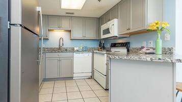 콘도, 침실 1개 | 전용 주방 | 냉장고, 오븐, 커피/티 메이커