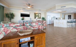 Condo, 4 Bedrooms | Living area | DVD player