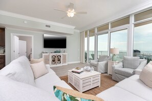 Living area - Phoenix Gulf Towers 1101 4 Bedroom Condo (Orange Beach)