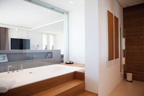 Shower, hair dryer, bidet, towels - Villa Azai tu Suites (Porto-Vecchio)