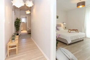 4 bedrooms, iron/ironing board, WiFi, bed sheets