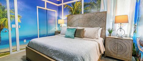 6 slaapkamers, een strijkplank/strijkijzer, wifi, beddengoed