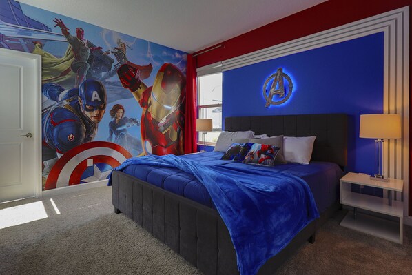 5 bedrooms, iron/ironing board, free WiFi, bed sheets - Themed Home with Private Pool & Spa / Game Room 243361 (Kissimmee)