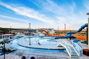 A heated pool