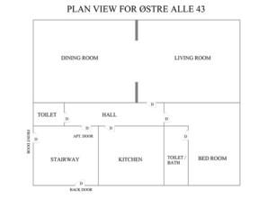 Floor plan - Cozy 1-bedroom Apartment in Aalborg (Aalborg)