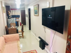 Smart TV, books, stereo, computer monitors