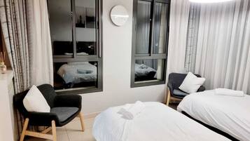 4 bedrooms, travel cot, free WiFi, bed sheets