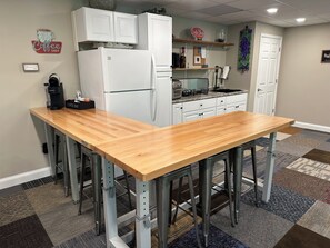 Fridge, microwave, stovetop, coffee/tea maker - Relax and Unwind in the whole lower walk-out level of this Beautiful home. (Indianapolis)