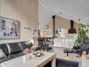 TV, fireplace, DVD player, foosball