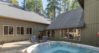 Lazy Bear Lodge | Rustic Luxe Cabin w/ Spa + Game Room