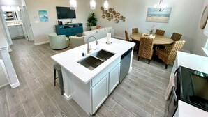 Townhome, Multiple Beds, Patio (ABB126- A Wave From It All) | Private kitchen | Coffee/tea maker, fridge, microwave, oven - A Wave From it All (Corpus Christi)