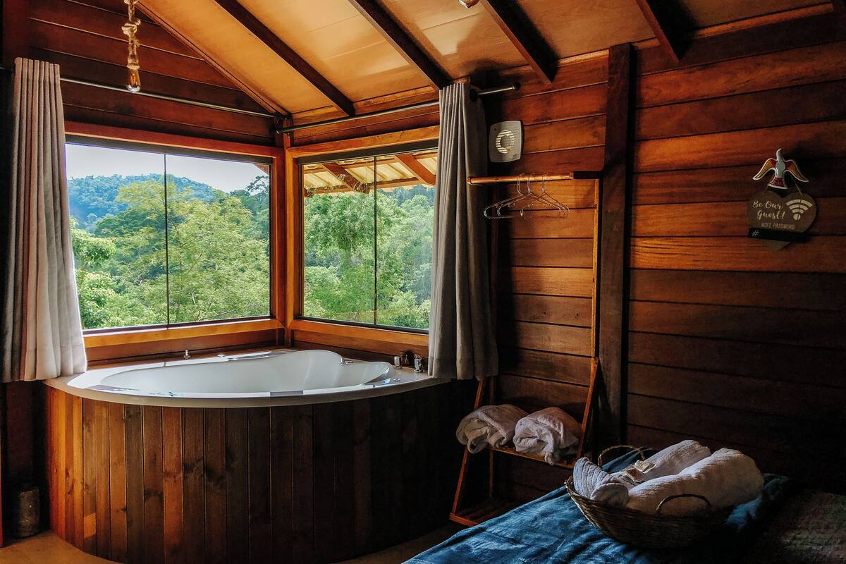 Cabin | 1 bilik tidur, cadar kapas Mesir, peralatan tempat tidur premium 