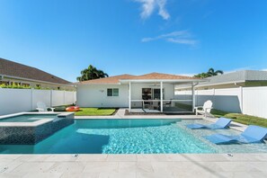 Outdoor pool, a heated pool - Walk to Beach! Ocean Retreat w/ Pool & Spa (Naples)