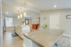 Interior - Dock & Sunset Views: Lakeside Ozark Retreat! (Lake Ozark)