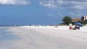En la playa 