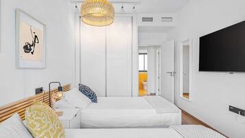2 slaapkamers, een strijkplank/strijkijzer, gratis wifi, beddengoed