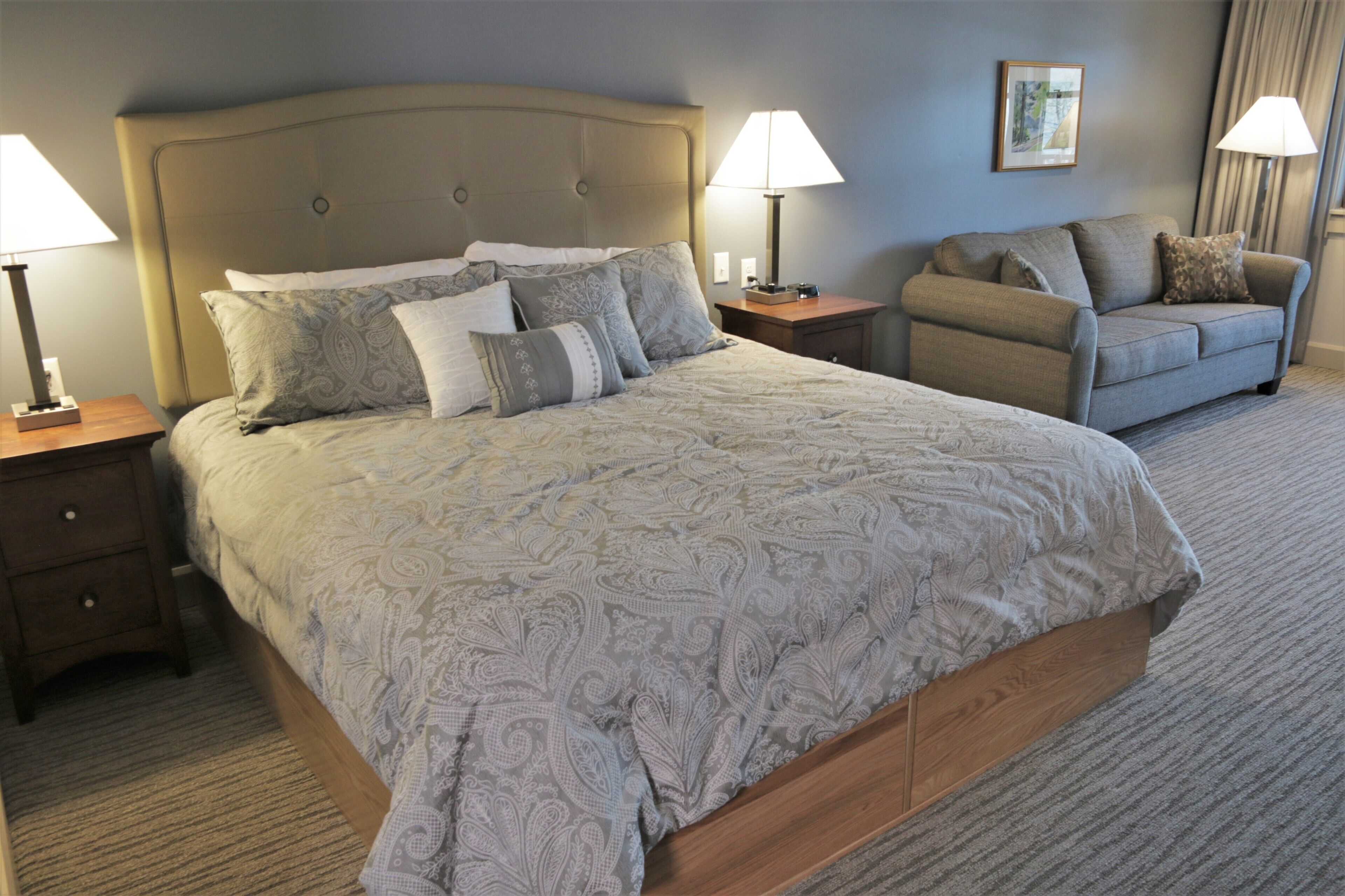 Superior-rum - 1 kingsize-säng med bäddsoffa - sjöutsikt | Strykjärn/strykbräda, gratis wi-fi och sängkläder