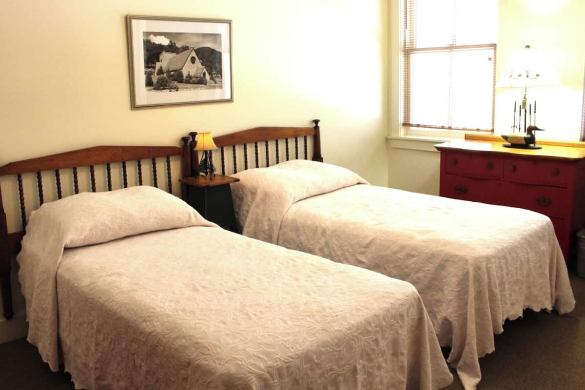 Habitación clásica con 2 camas individuales, 2 camas individuales, vistas al patio | Tabla de planchar con plancha, wifi gratis, ropa de cama